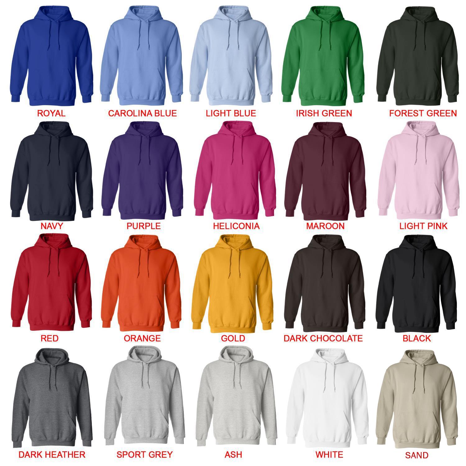 hoodie color chart - Highland Cow Gifts UK