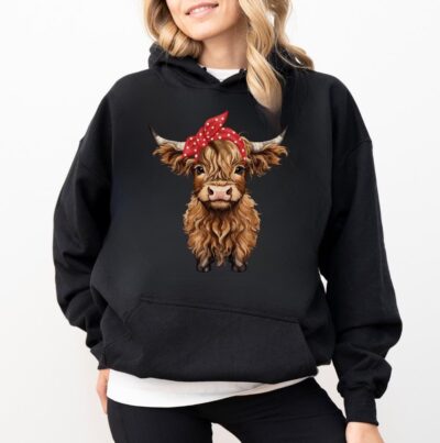 Highland Cow Farm Hoodie