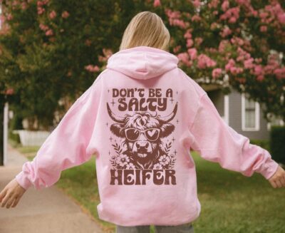 Highland Cow Funny Graphic Hoodie