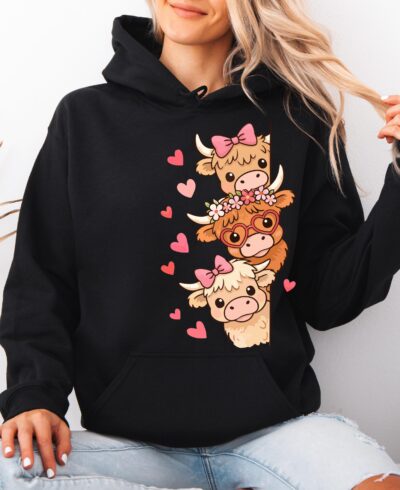 Highland Cow Funny Hoodie