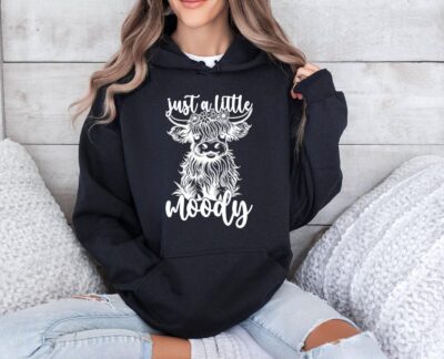 Highland Cow Moody Farm Hoodie