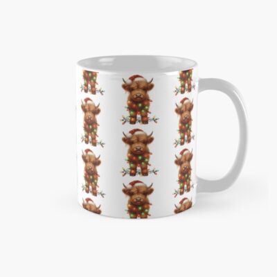 Highland Cow Christmas Scottish Design Mug