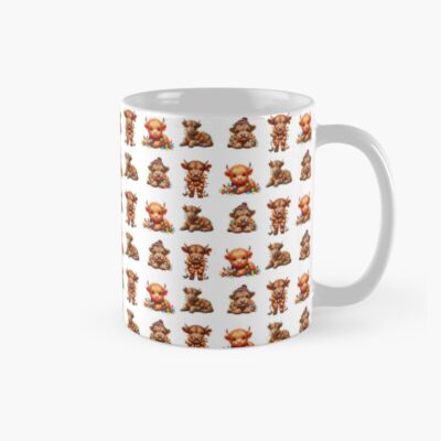 Highland Cow Scottish Cows With Mug